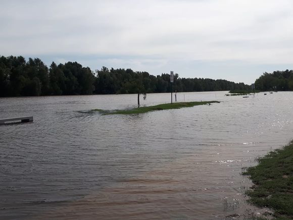 La creciente tras la sudestada: así quedó el pasaje Agenor Almada