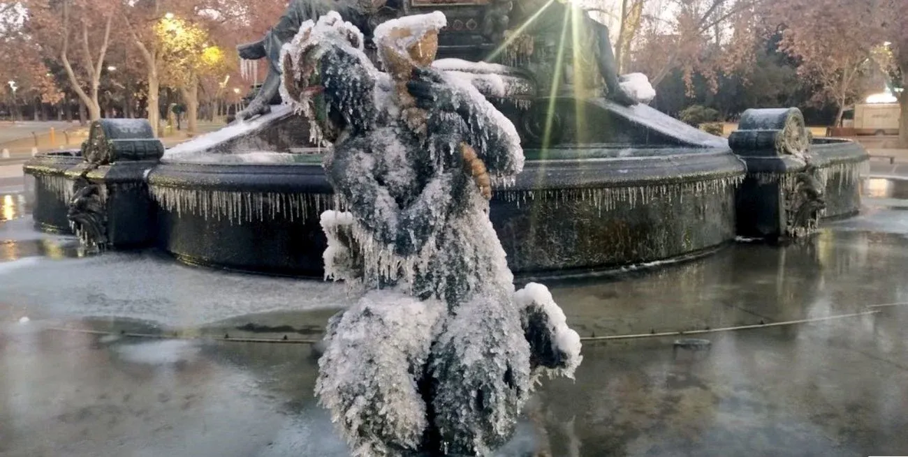 La temperatura llegó a los -2°7 en Mendoza.