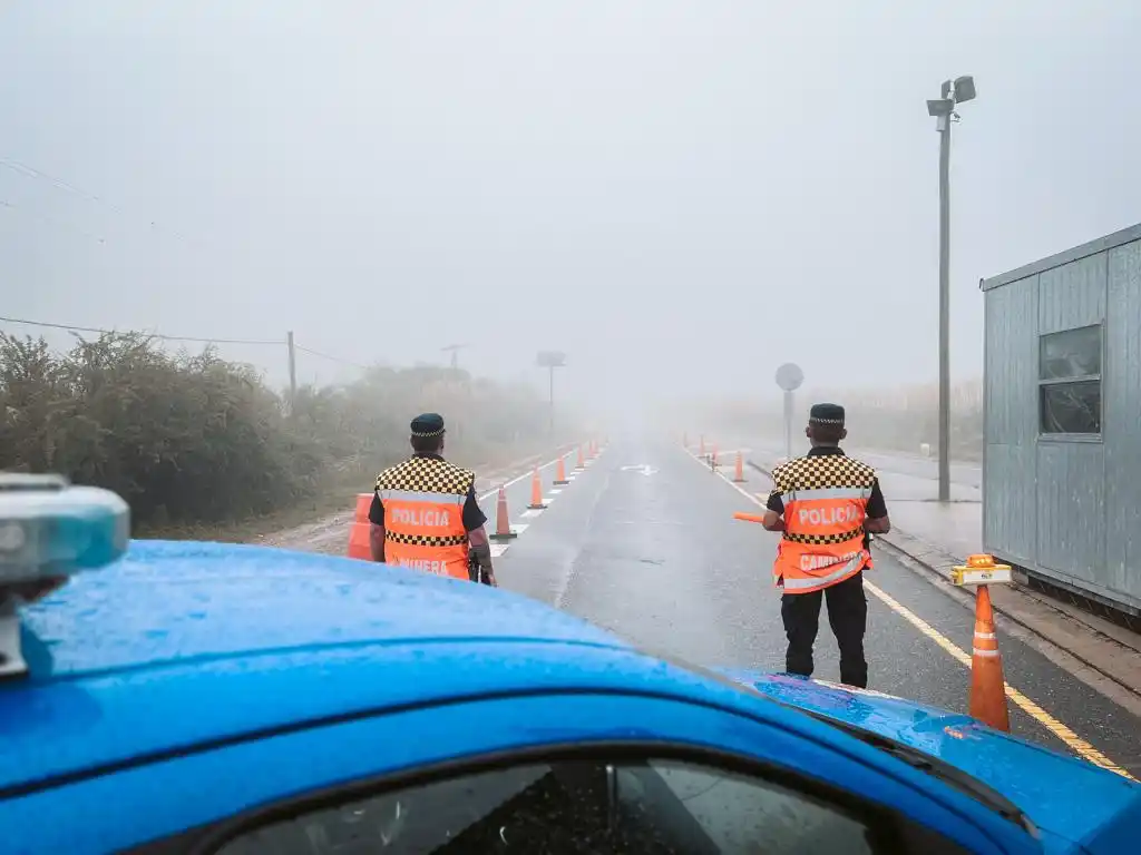 Niebla densa y alerta por tormentas en el Camino de las Altas Cumbres