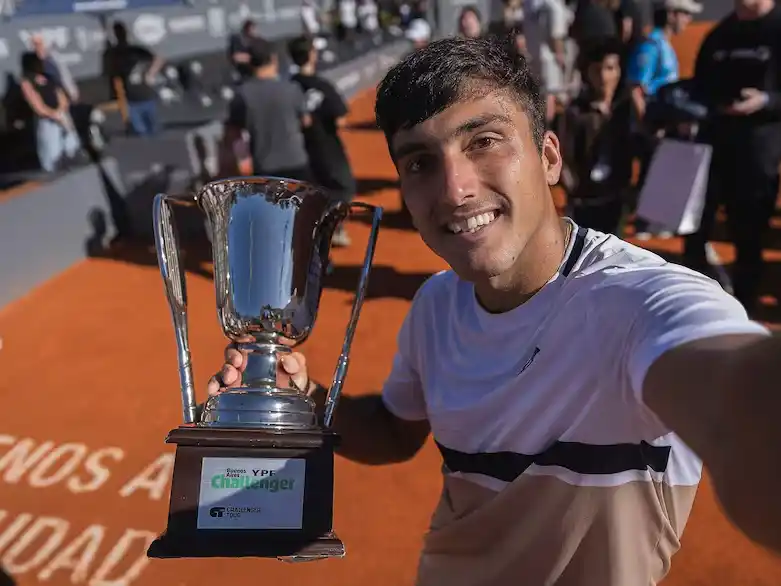Román Burruchaga se consagró campeón en el Challenger de Buenos Aires,Foto:  Manuel Cortina