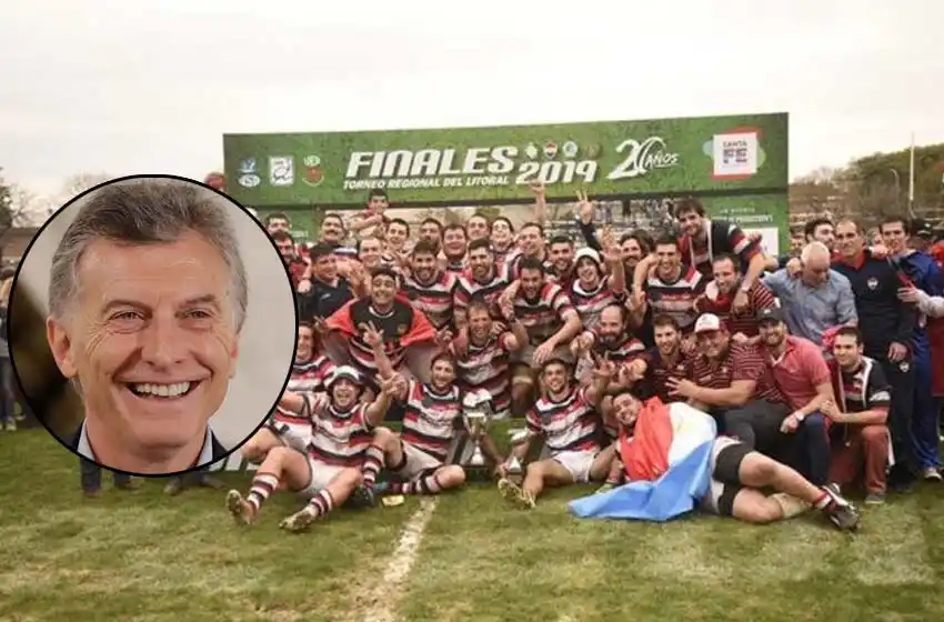 El saludo del presidente Mauricio Macri a Old Resian por la obtención del título