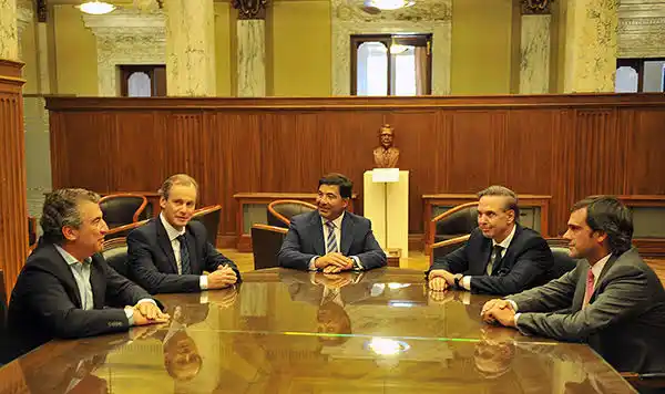 Bordet, Pichetto y Urribarri se reunieron con Echegaray