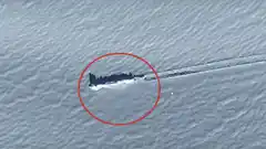 Google: descubren extraña figura de hielo en la Antártida 