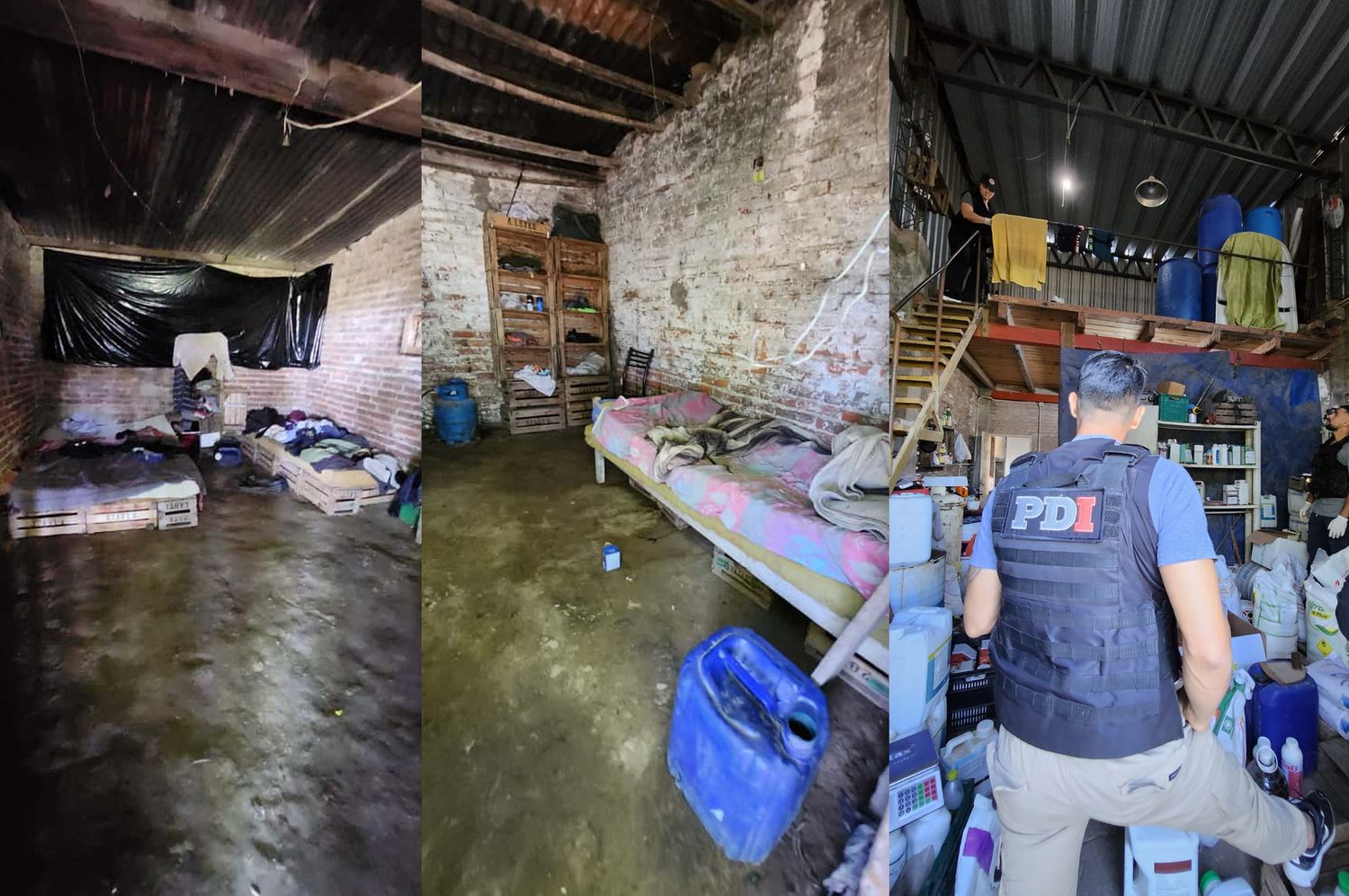 Rescataron a 42 personas en situación de explotación laboral y secuestraron armas, dinero y documentación