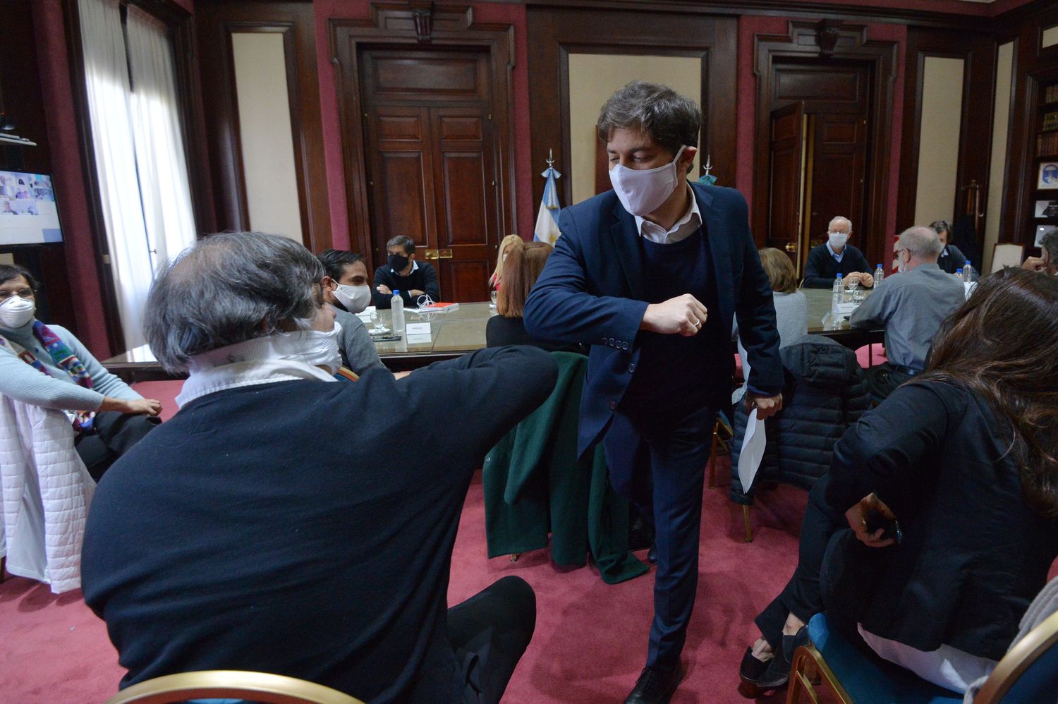 Coronavirus: Antes de reunirse con el presidente, Kicillof encabezó encuentro con el Comité de Expertos de la Provincia
