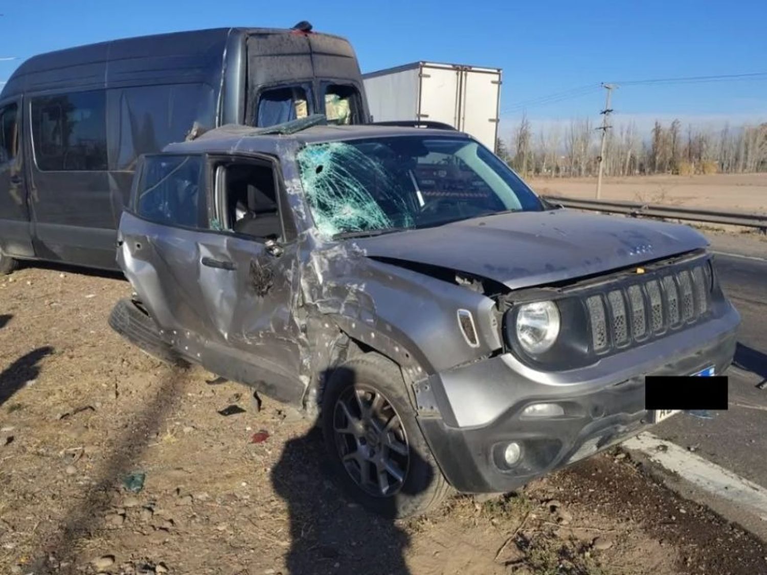 Resultados de la colisión (Foto: Prensa Ministerio de Seguridad y Justicia)