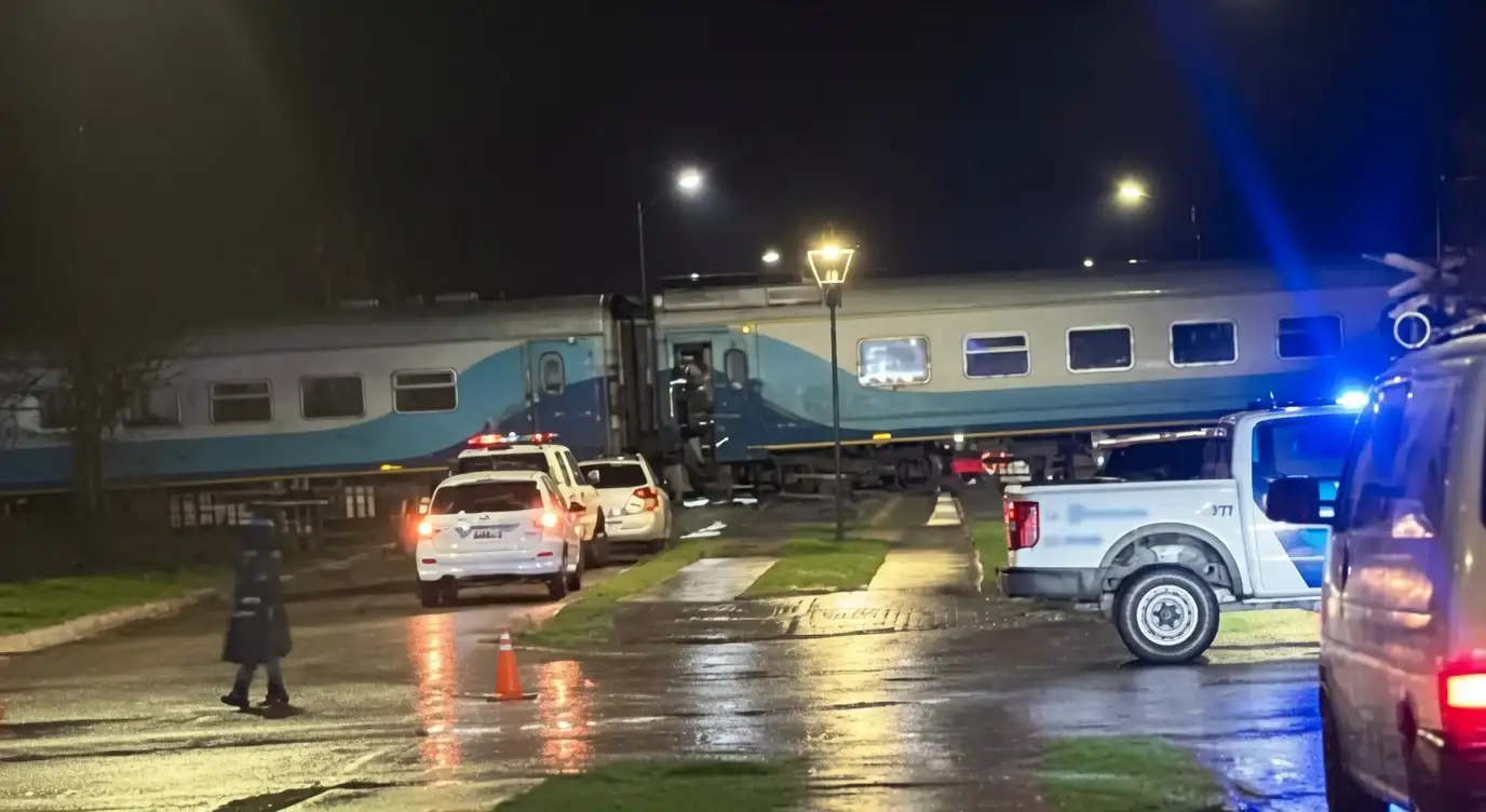 El hecho obligó a interrumpir el servicio ferroviario para permitir el trabajo de los bomberos y las pericias de la Policía Científica.