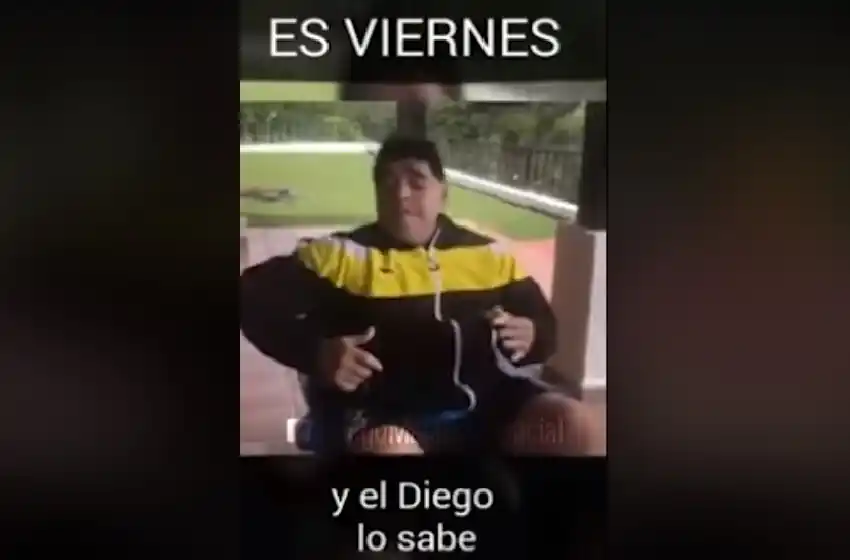 Es viernes y el Diego lo sabe: el desopilante baile de Maradona en Bielorrusia