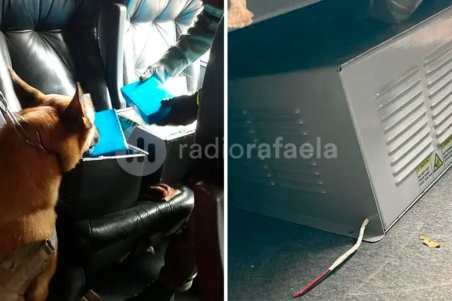 Ruta Nacional 34: viajaba en un colectivo con 25kg de cocaína escondida en cajas metálicas