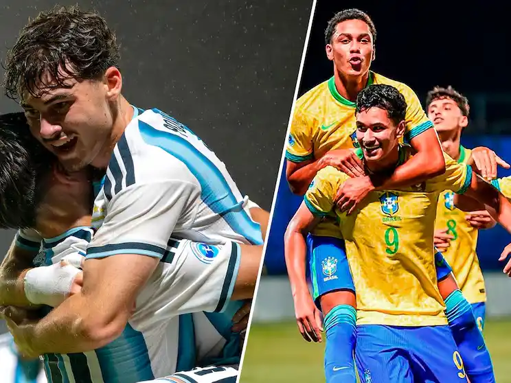 Argentina se mide con Brasil a las 20 por el Sudamericano Sub 17 . Foto: Redes