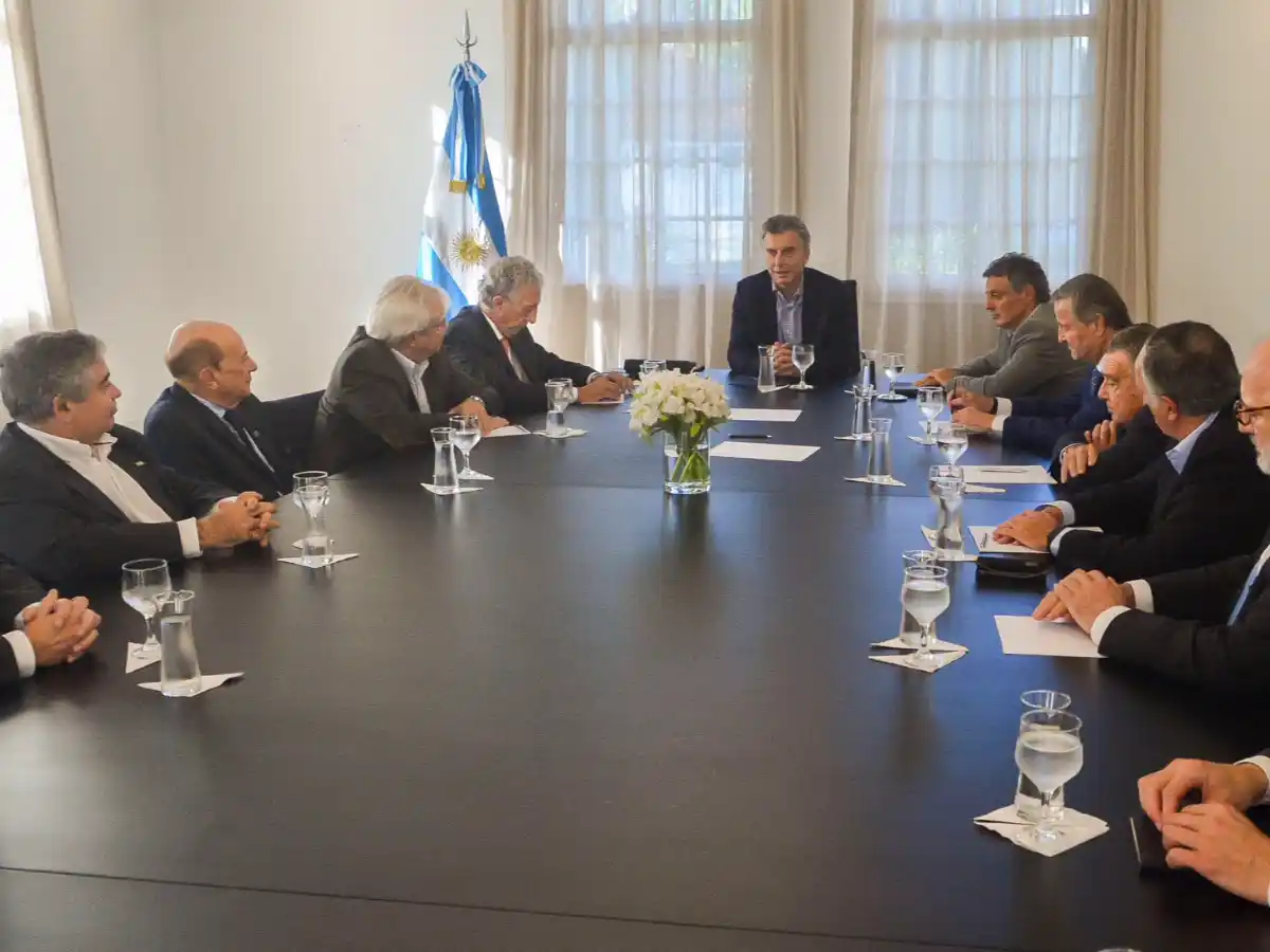 El sector empresario le transmitió su apoyo al presidente Mauricio Macri