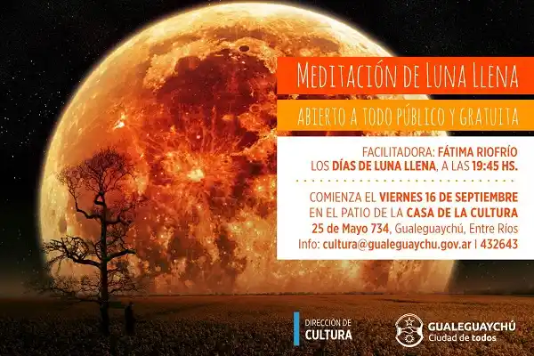 Meditación de Luna Llena en el Patio de Cultura