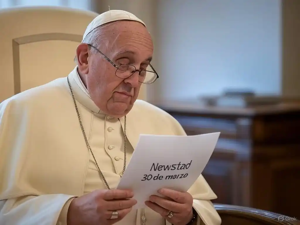 Santoral. Francisco, leyendo el Santoral del 30 de marzo.