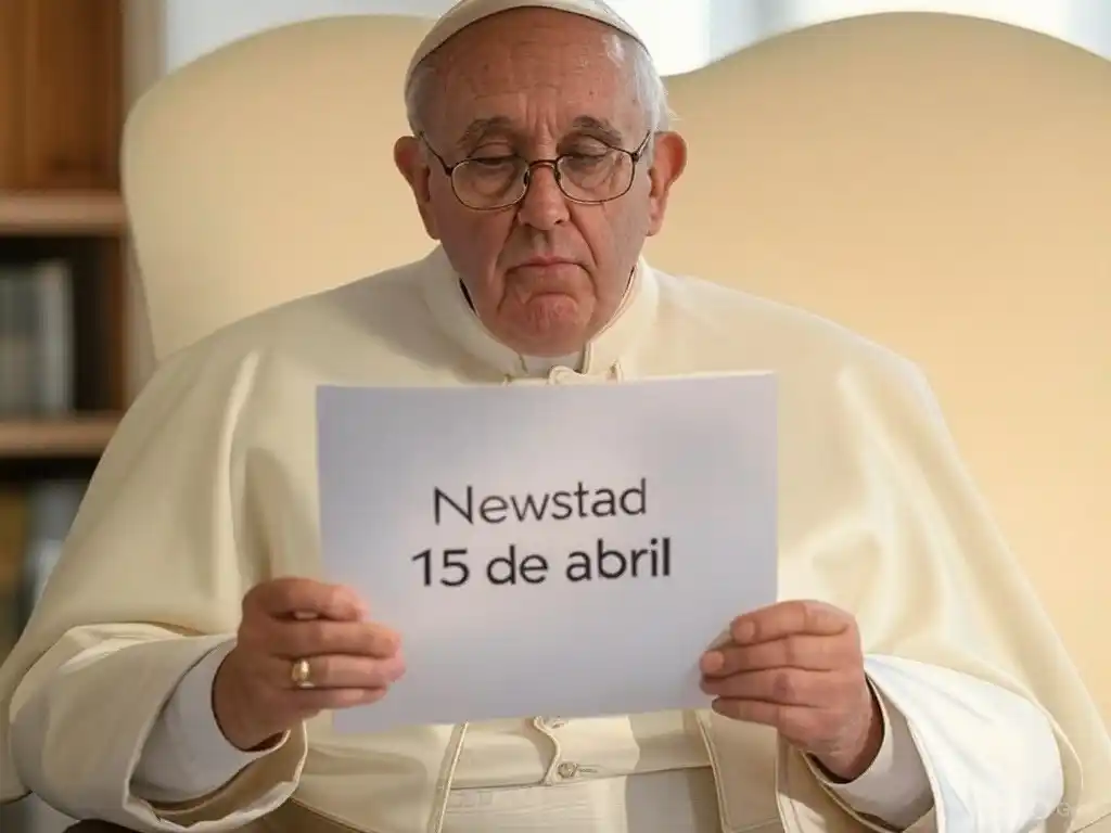 Santoral. Francisco, leyendo el Santoral del 15 de abril.