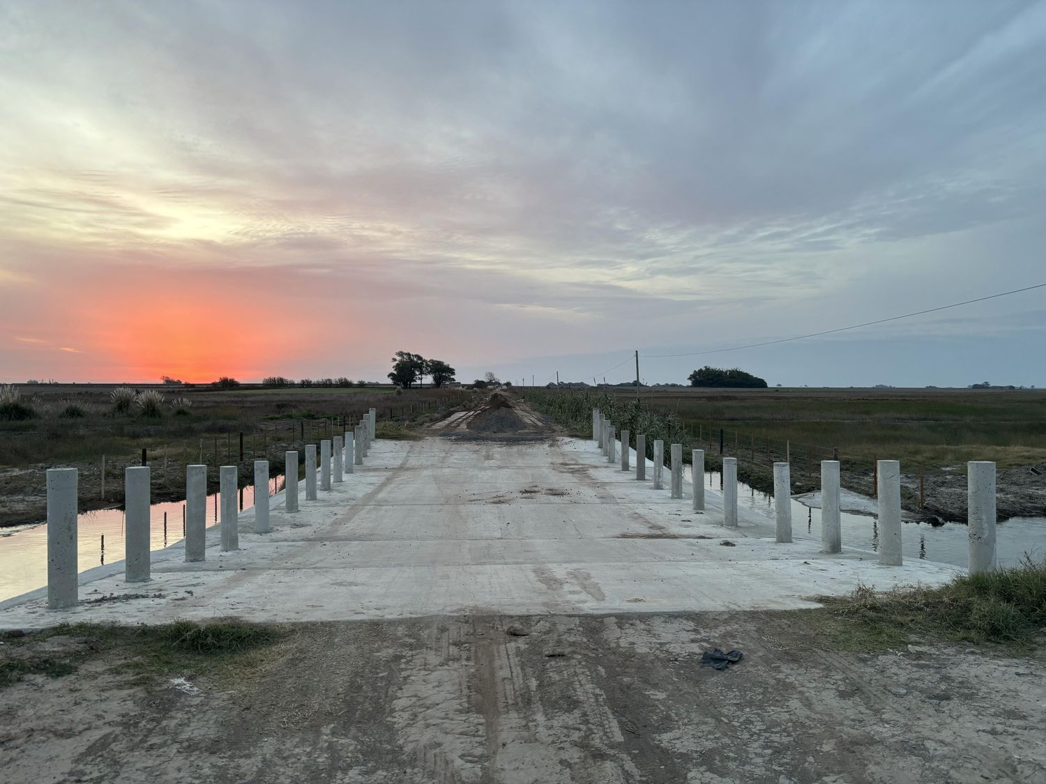 La construcción del puente Girard.