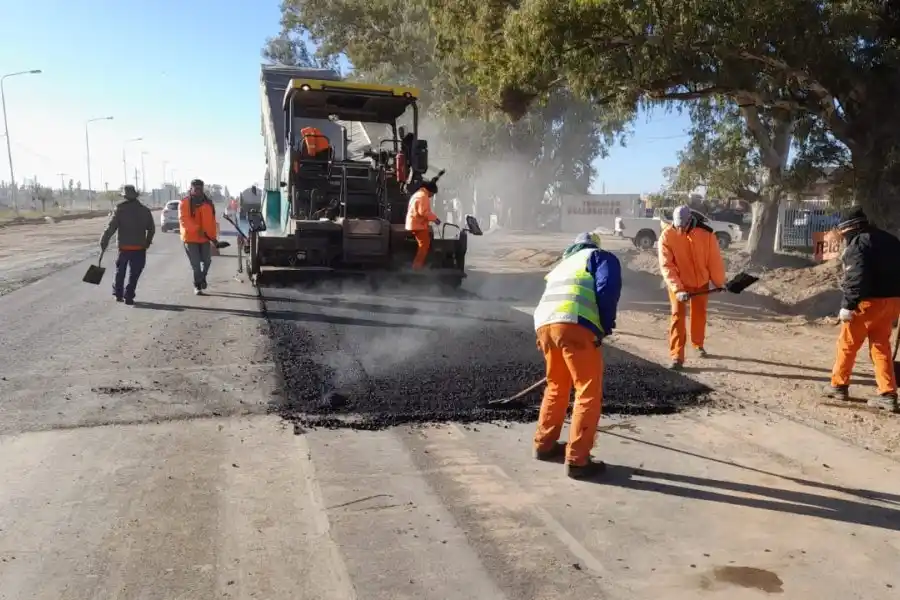 Se ejecutan los últimos metros de repavimentación de la RP70 en Rafaela