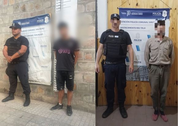 Dos aprehendidos por violencia familiar