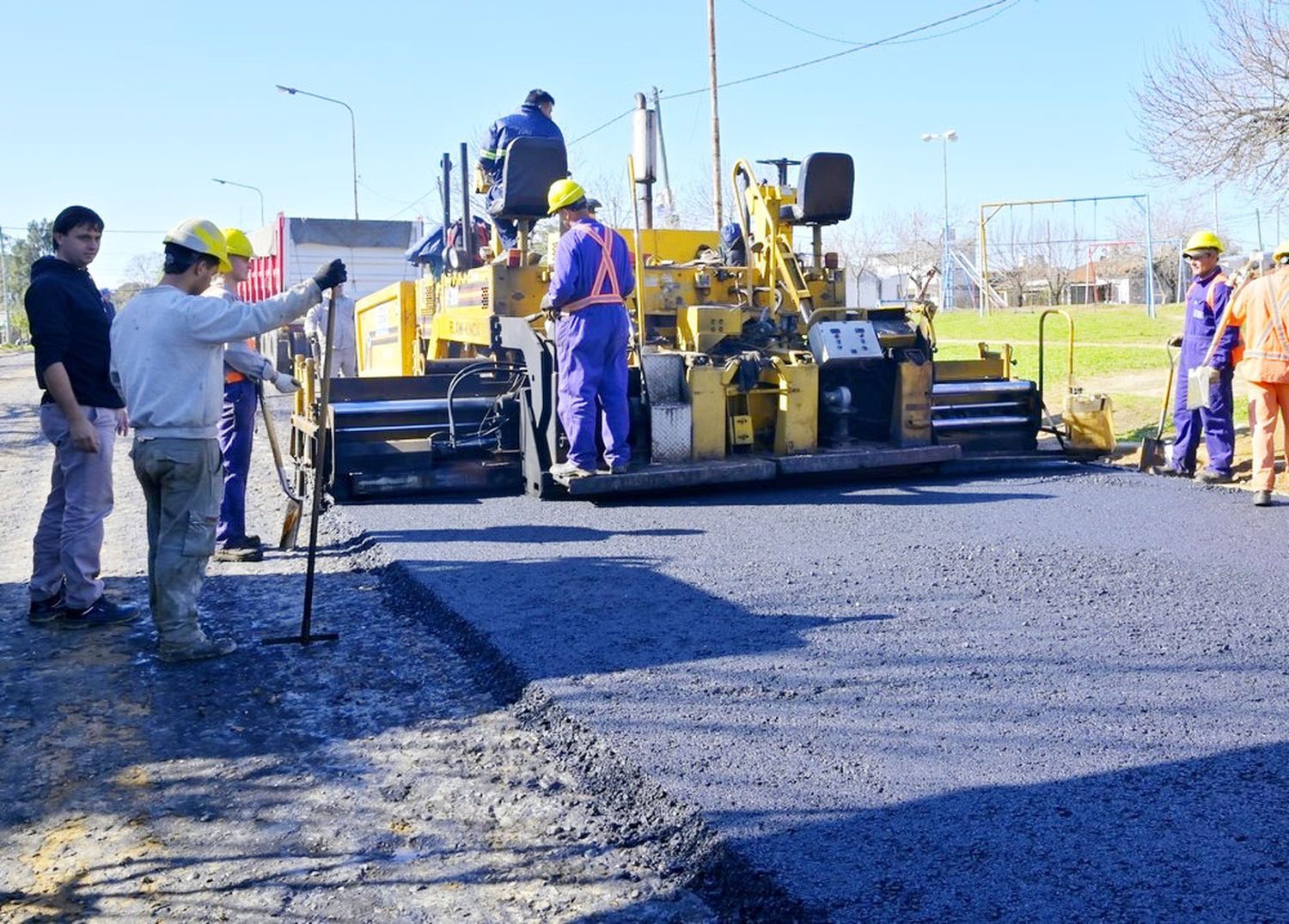 Cronograma semanal de obras de pavimentación reparación de calles