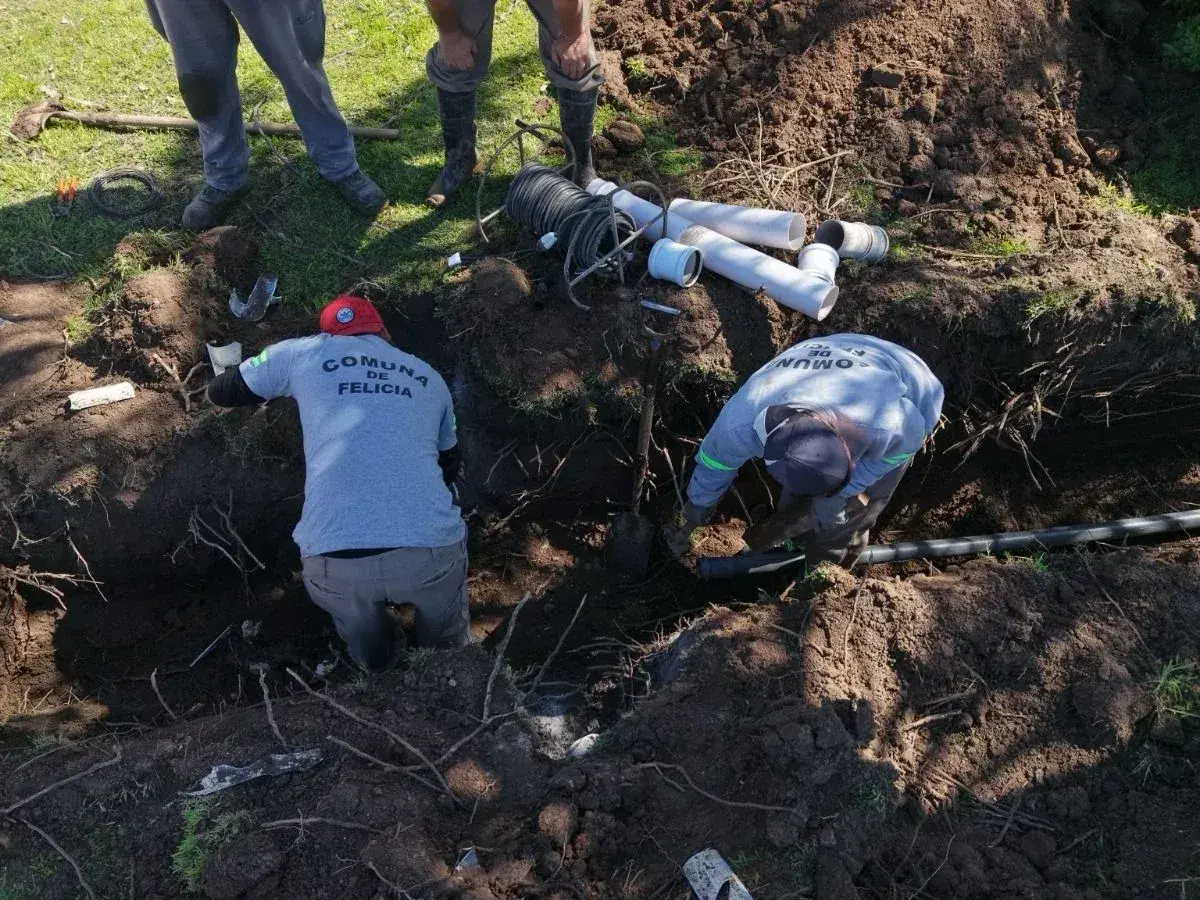 En Felicia, el gobierno de Pullaro está cerca de finalizar la obra para optimizar el agua potable