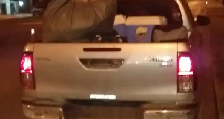 Impidieron el ingreso a San Pedro de una camioneta con cuatro hombres de La Pampa