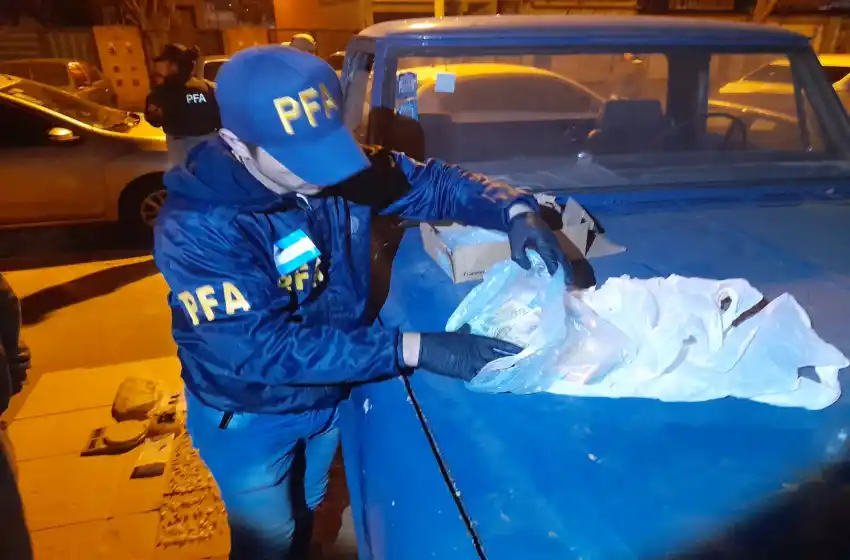 Dos detenidos con gran cantidad de cocaína y marihuana durante un allanamiento en zona sudoeste