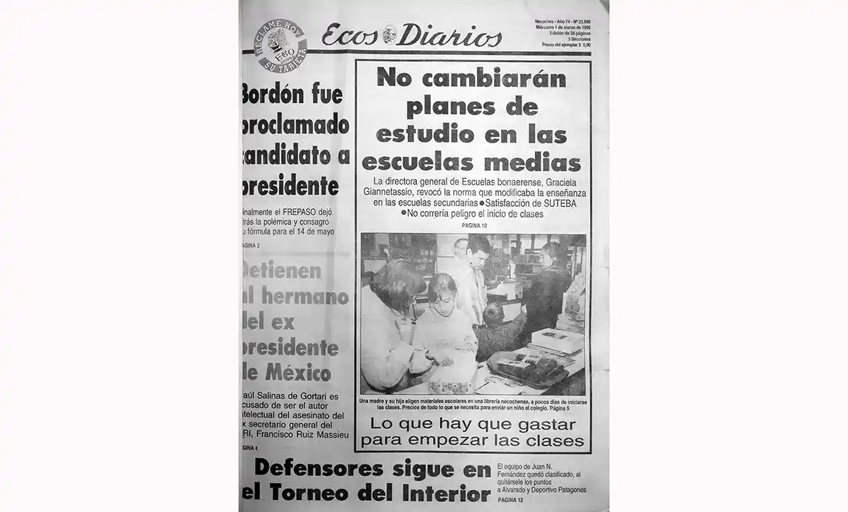 Miércoles 1 de marzo de 1995