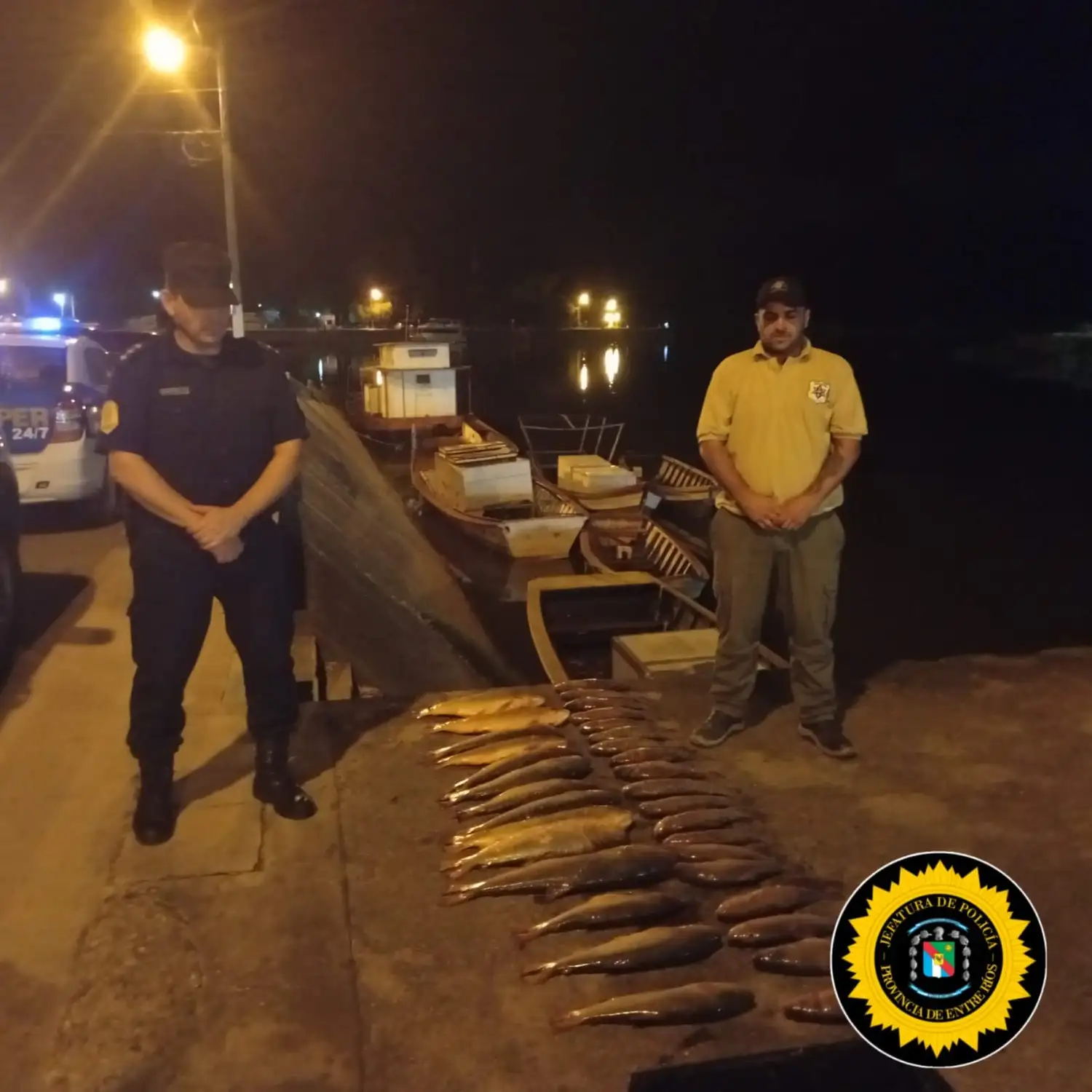 Pesca ilegal en Victoria: decomisan 34 peces y una embarcación durante veda del río Paraná