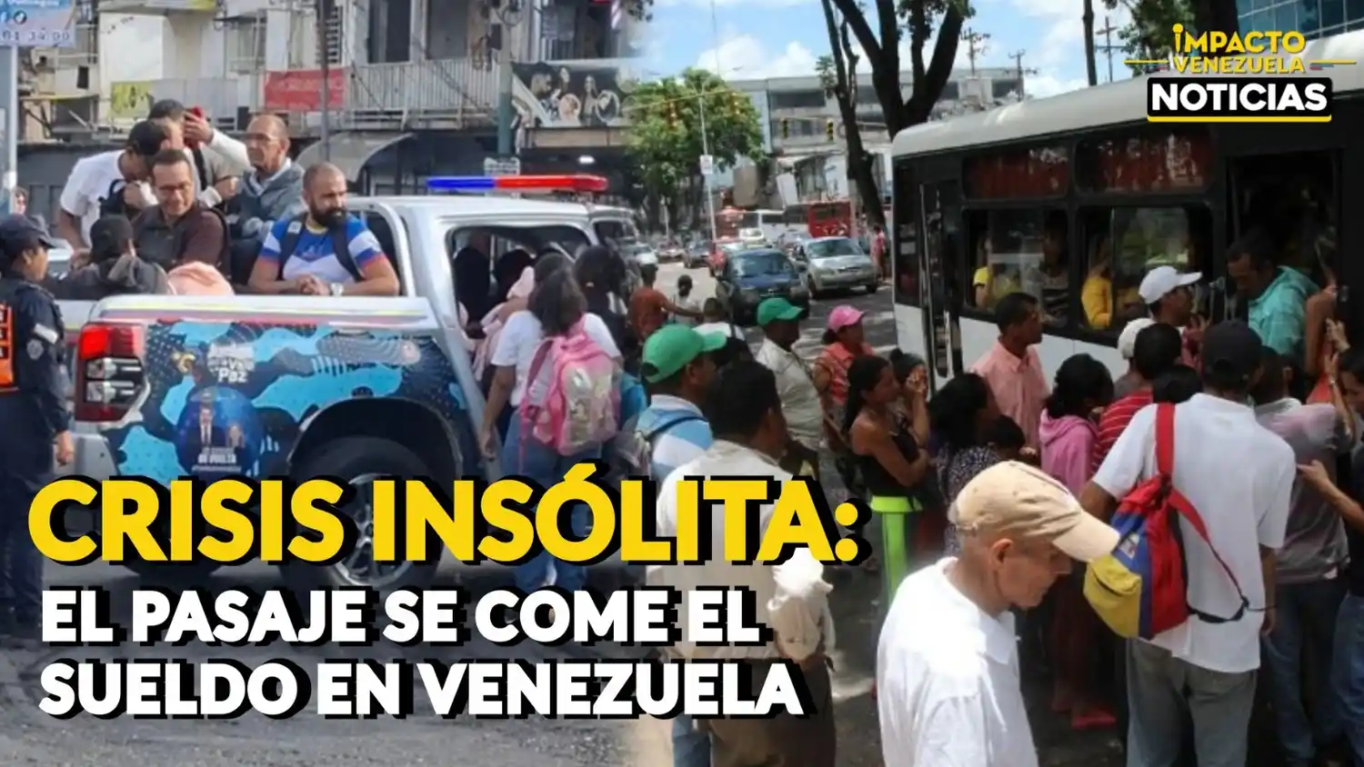 CRISIS ABSURDA: un pasaje cuesta casi todo el sueldo en Venezuela - VIDEO