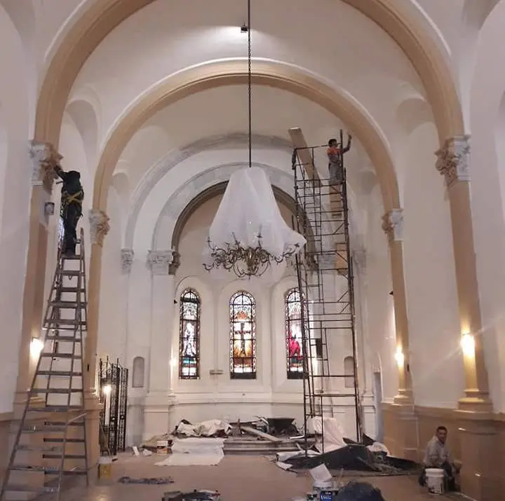 Etapa final de los arreglos en la parroquia de la Merced