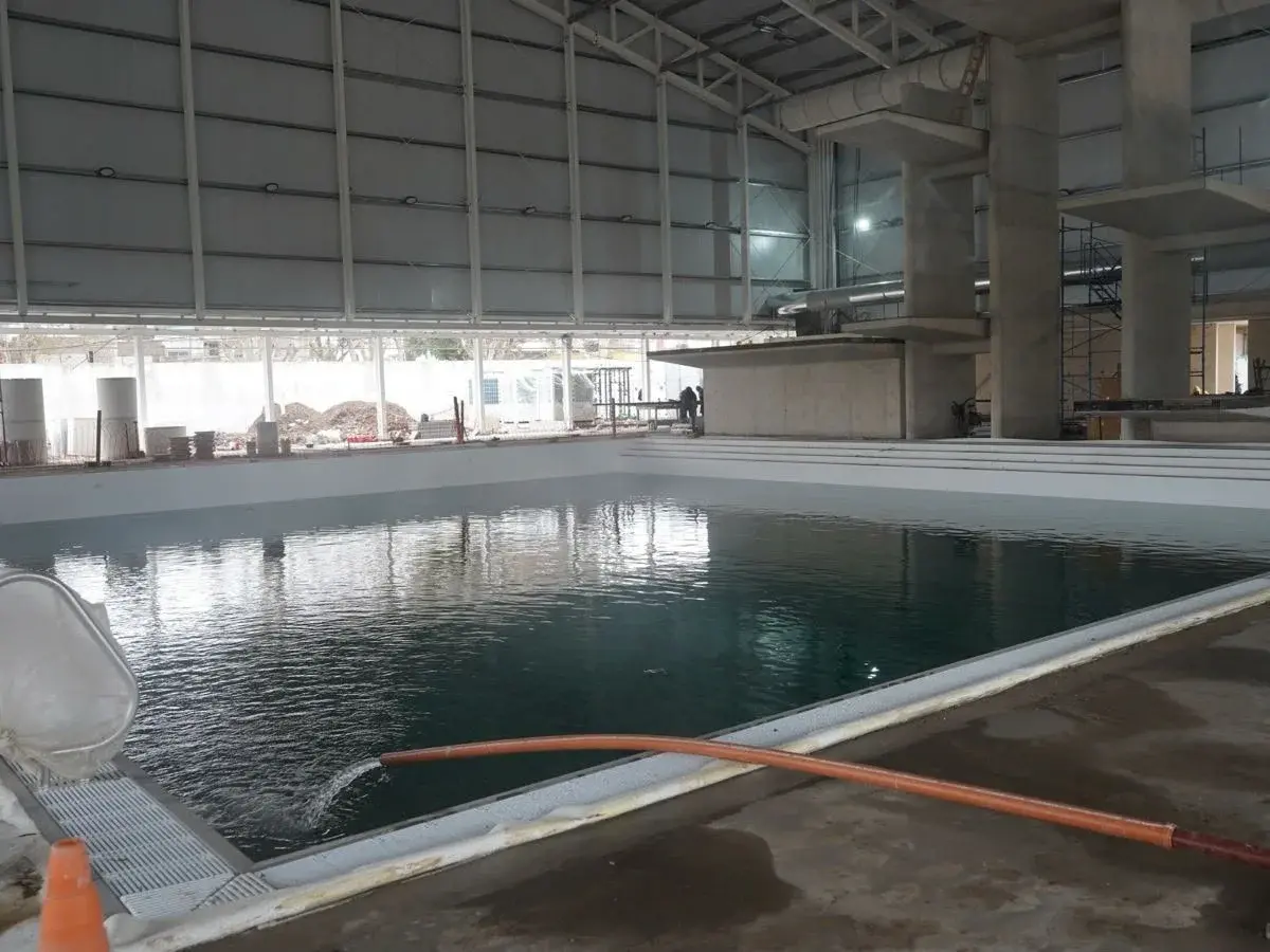 Ya se completaron en un 95% las obras del Centro Acuático de Rosario para los Juegos Suramericanos 2026