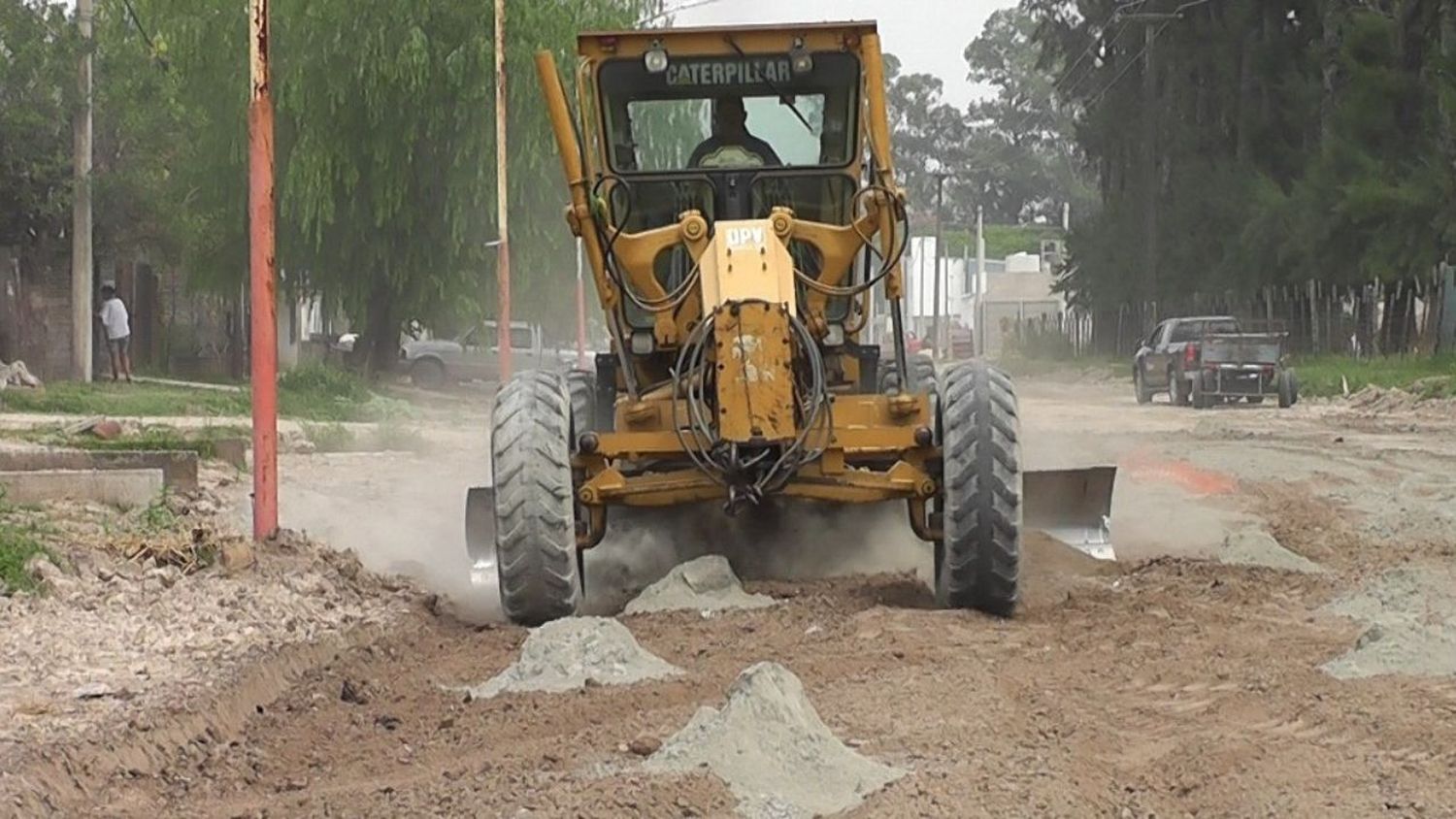 Vallejos recorrió la obra de Calle 47