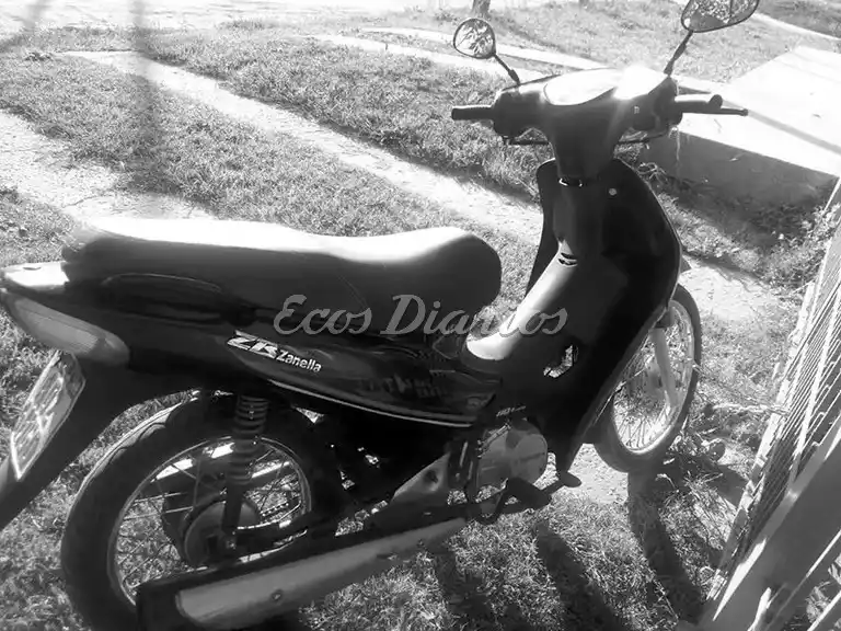 Una de las motos robadas