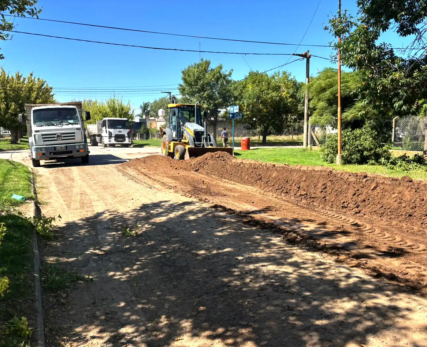 Trabajos previos a la pavimentación.