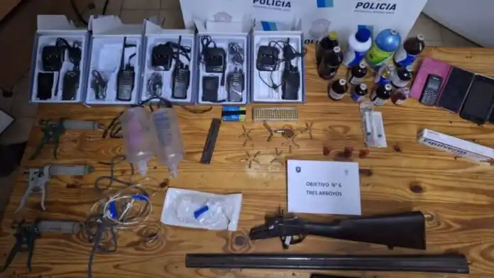Elementos secuestrados en los allanamientos