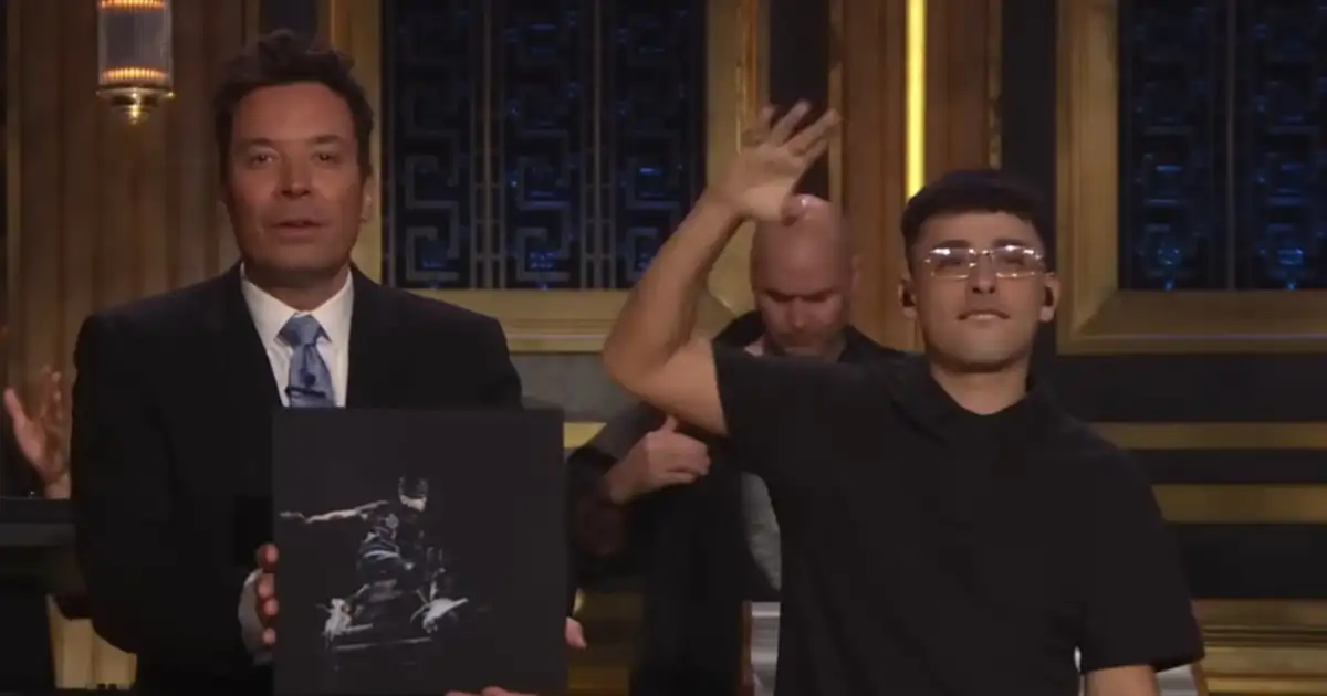 Trueno en el programa de Jimmy Fallon.