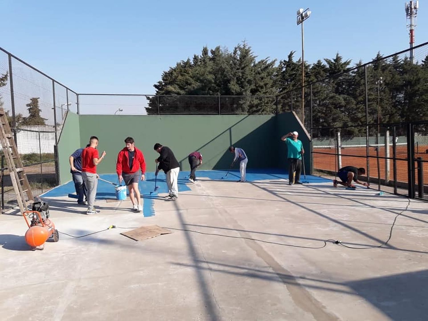 Se realizaron mejoras en la cancha de padel de Gualeguay Central