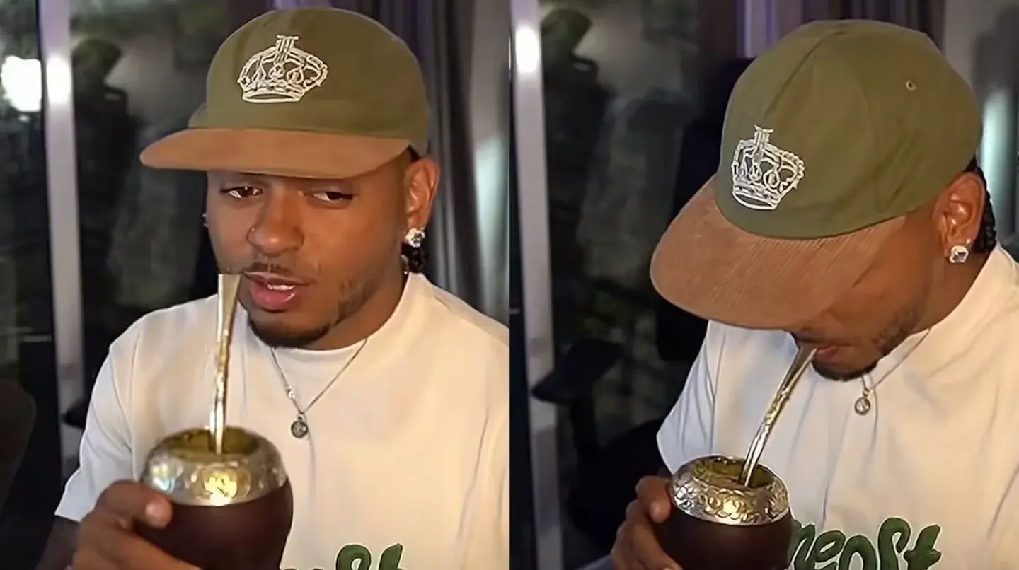 Ozuna tomó mate por primera vez en Argentina y su reacción se hizo viral: “Messi ya sé lo que estás tomando”