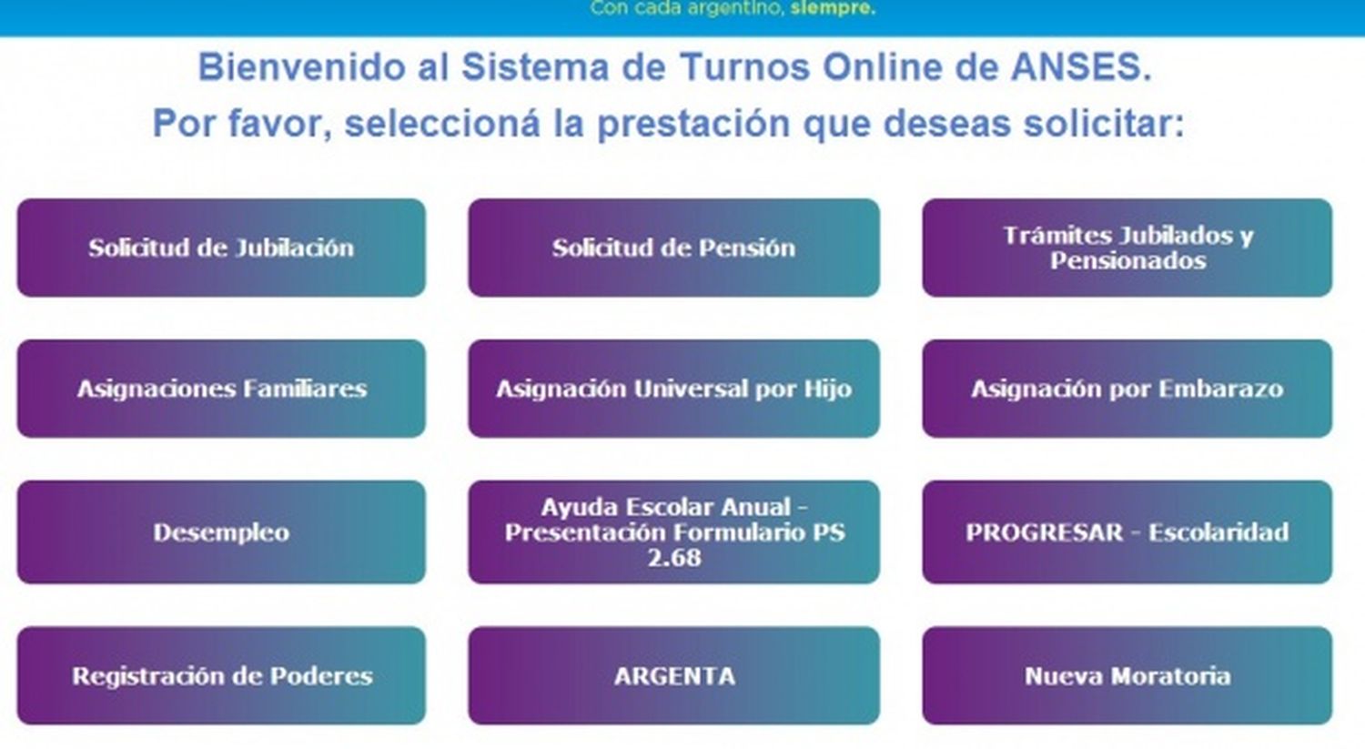 La ANSES lanzó nuevo sistema de turnos web para jubilados