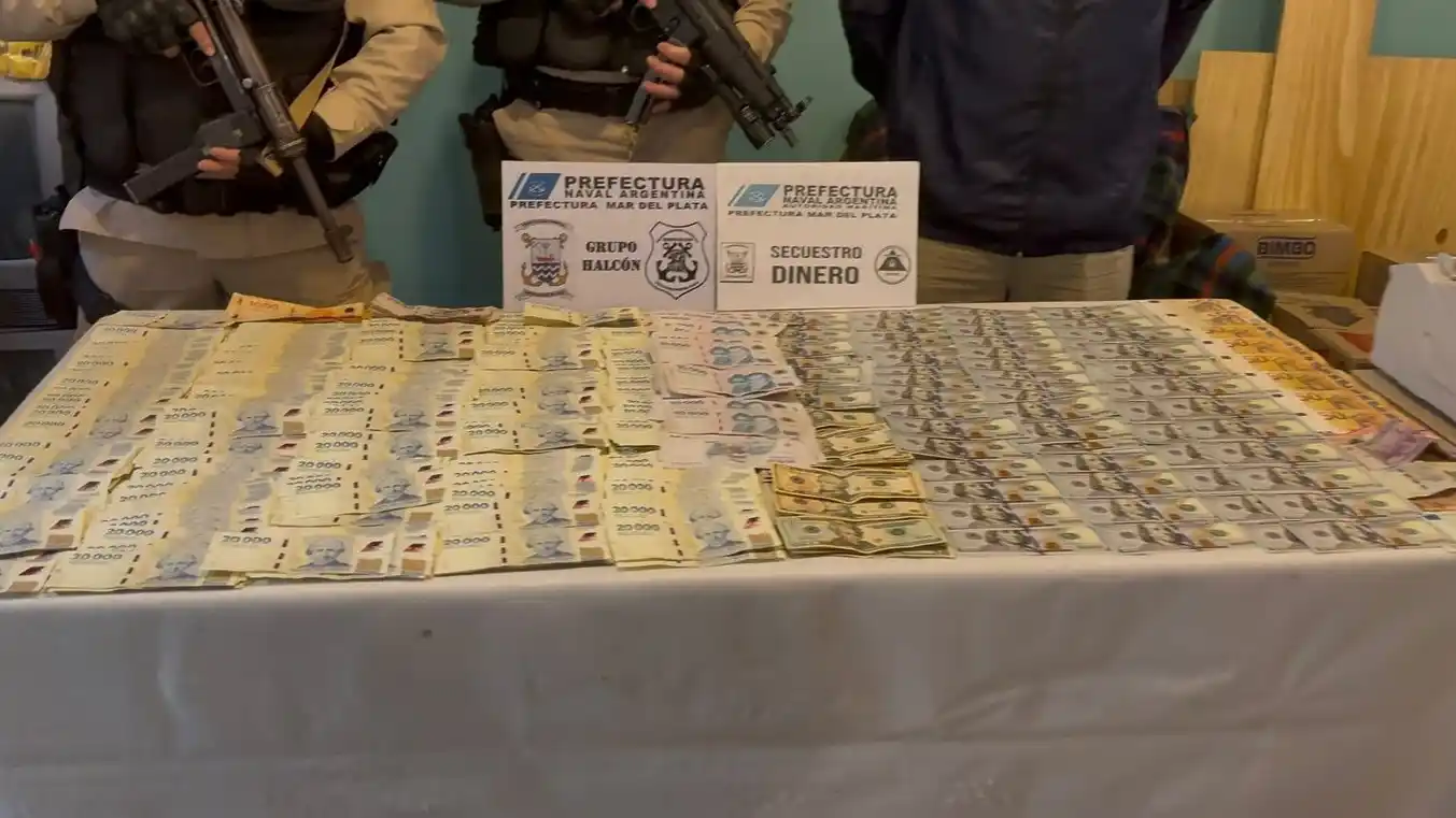 En uno de los allanamientos secuestraron una suma millonaria en moneda de diferentes países.