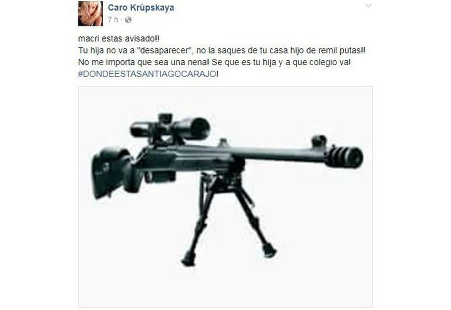 Detuvieron a la mujer que amenazó de muerte a Antonia, la hija de Mauricio Macri
