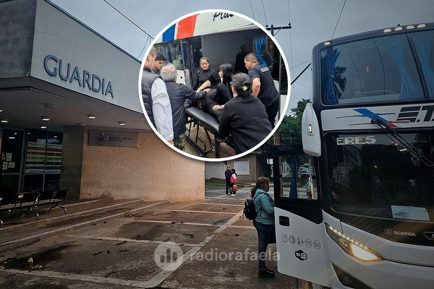 Se quebró la cadera y la llevaron en colectivo hasta el Hospital de Rafaela: “El chofer se merece lo mejor del mundo”