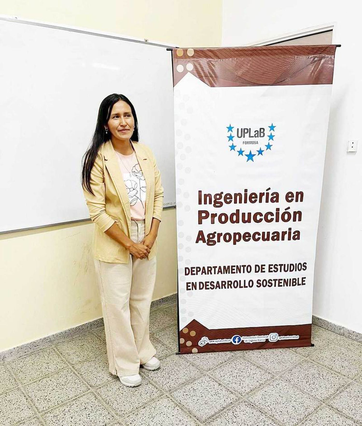 Carolina Gardel, la primera wichí 
que se recibió de ingeniera UPLaB