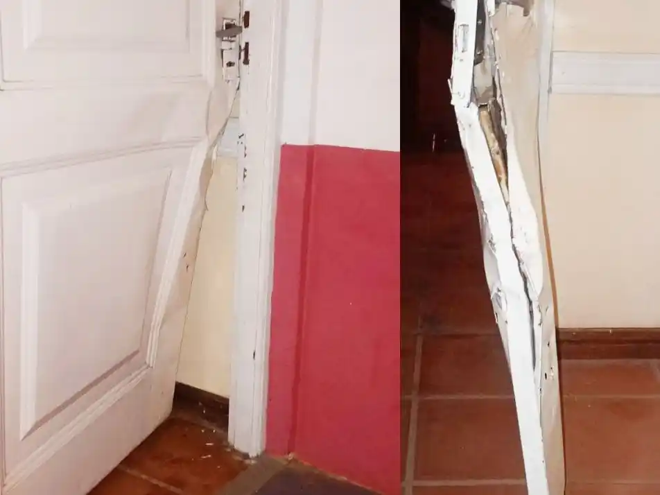 Vandalismo en el centro de salud del barrio Leoncio de Luque