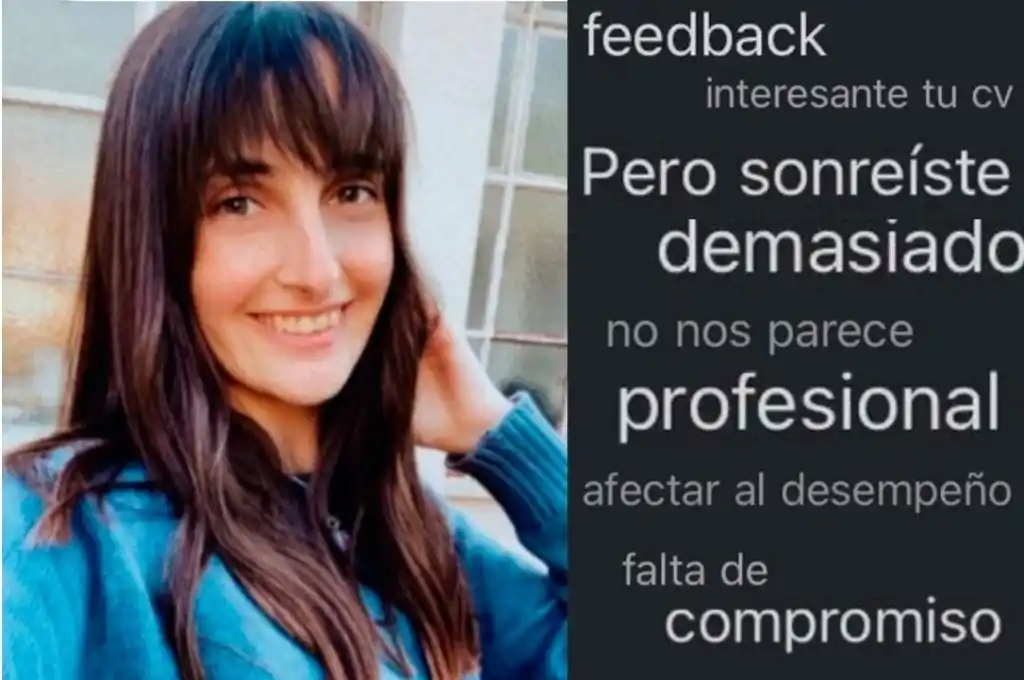 Contó que la rechazaron de un empleo por “sonreír demasiado” y se volvió viral