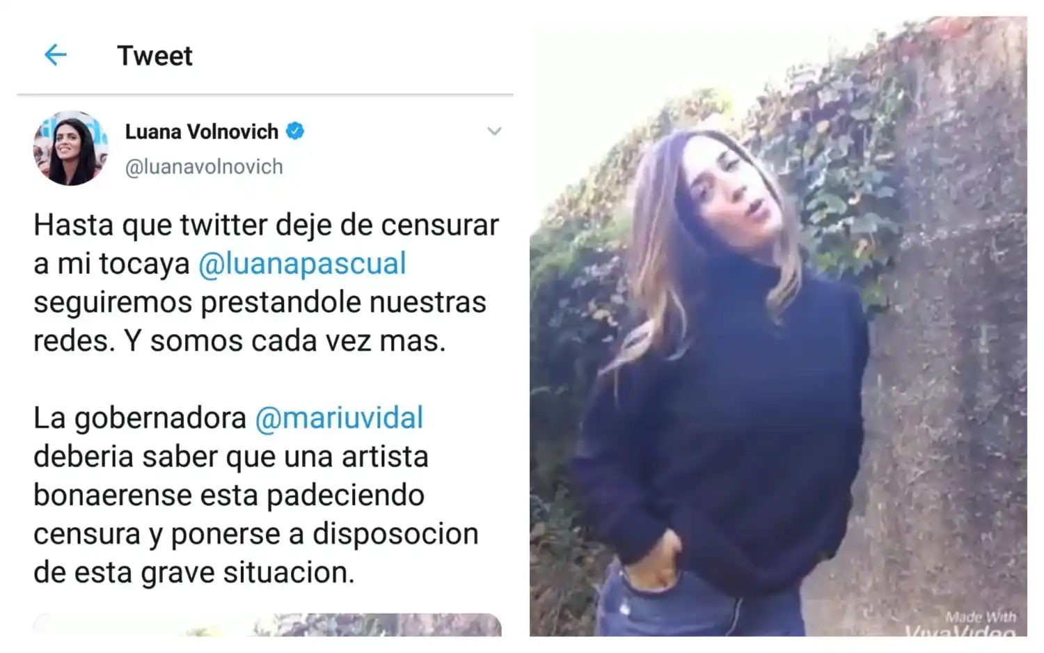 La diputada Volnovich denuncia censura a una imitadora de Vidal en las redes sociales 