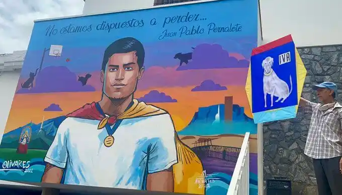 «No estamos dispuestos peder»: develan mural en honor a Juan Pablo Pernalete