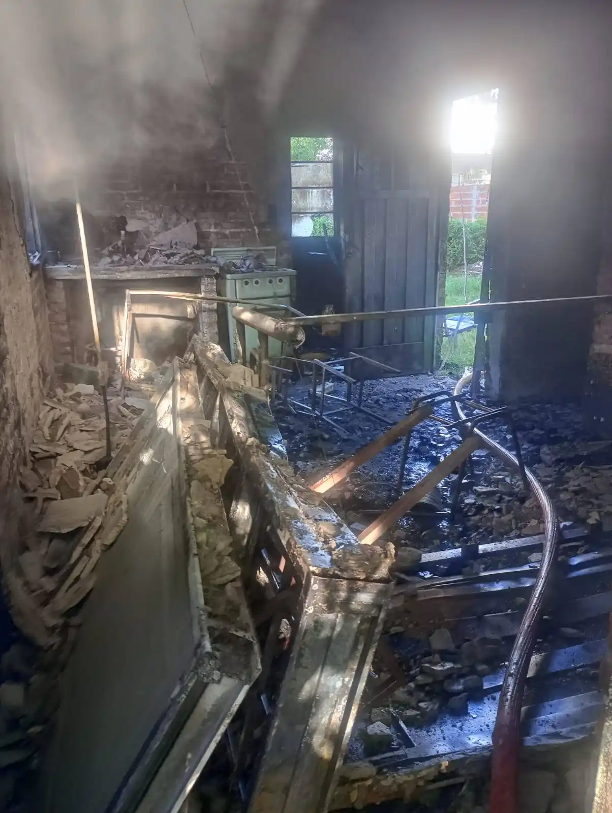 Incencio en una vivienda en General Galarza