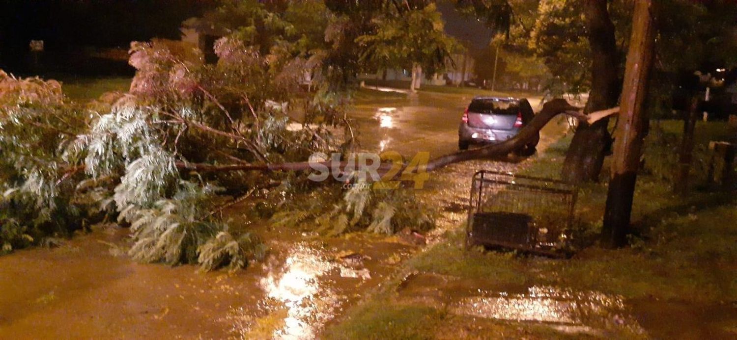 Dos salidas de bomberos durante el temporal del miércoles 