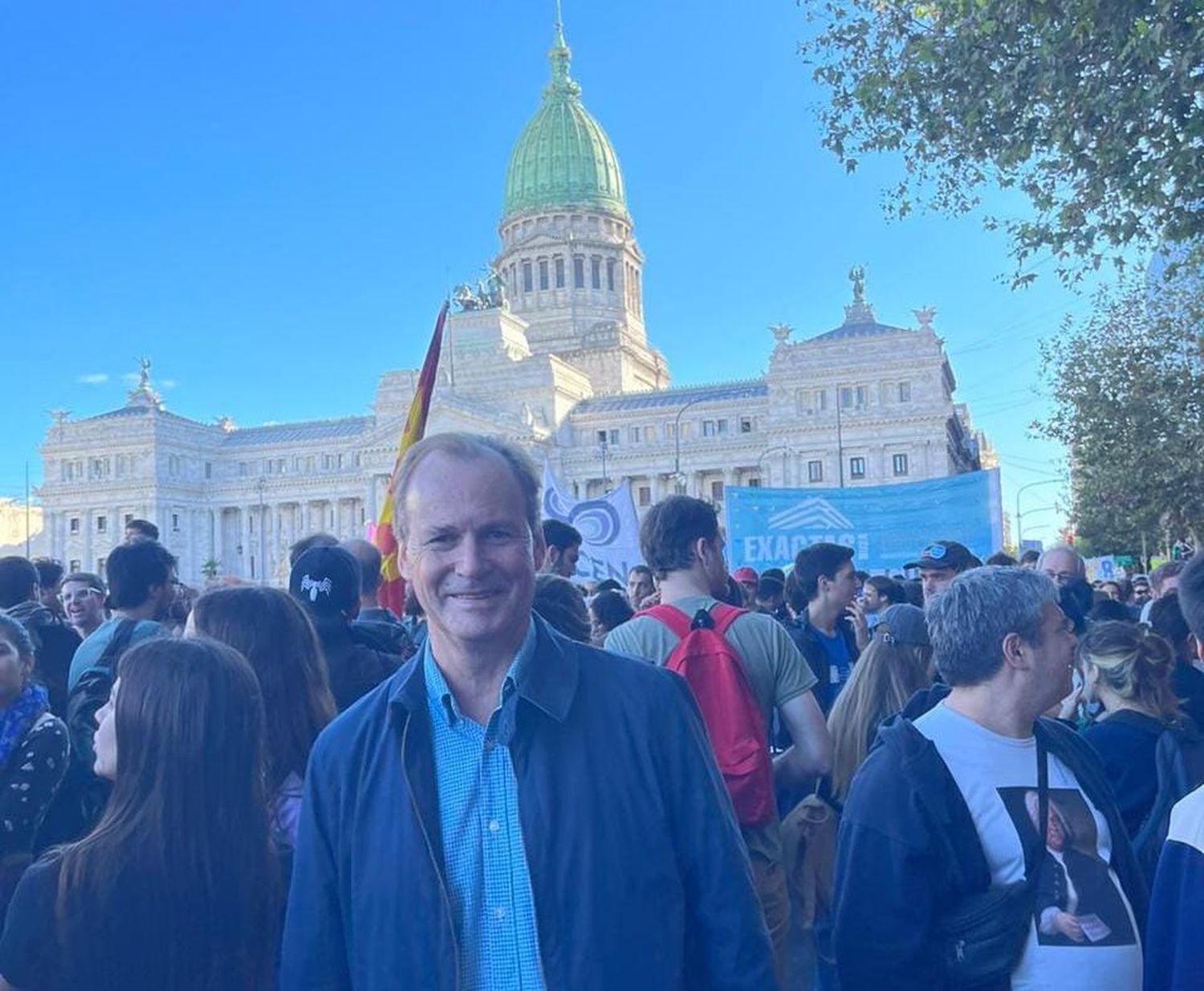 Bordet participó de la movilización en Buenos Aires