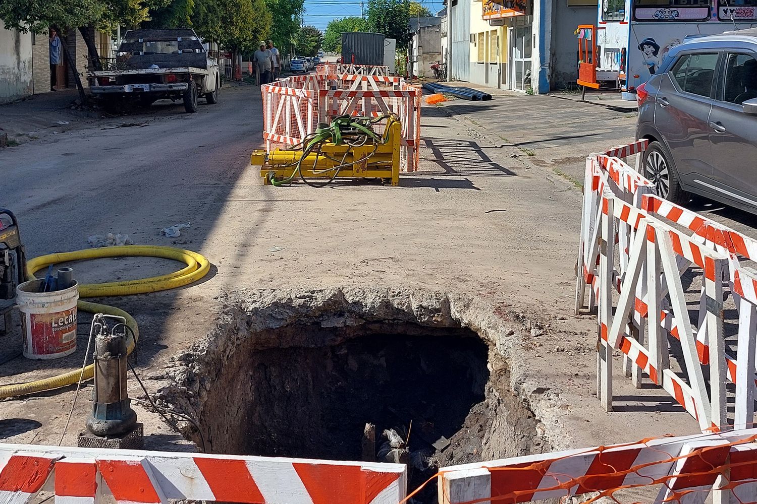 Se avanza en la renovación de cañerías del sistema de agua del centro de la ciudad